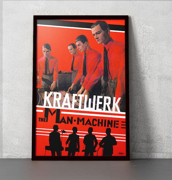 Kraftwerk - the Man Machine - 11x17 Poster Print - Etsy