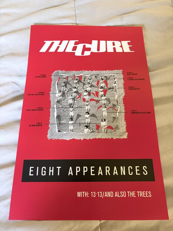 The Cure - Eight Appearances / Concert Live - 11x17 Poster Print
