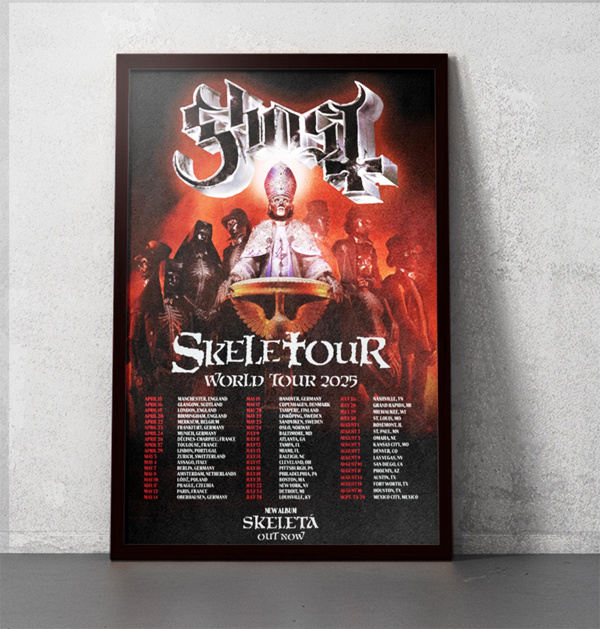 Ghost - Skeletour 2025 - 11x17 Poster Print