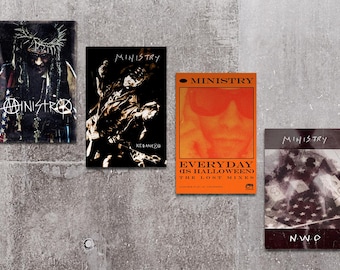 Ministry Live 1990s Photo – Al Jourgensen Industrial Metal Print
