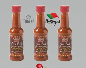 Portugal Extra Hot Sauce 3 x 135 ml 13.69 oz Portuguese Molho Piri-Piri Spicy