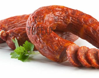 Chorizo Portuguese Traditional Sausage EXTRA Meat SPICY Portugal Tradicional Charcuterie Smoked