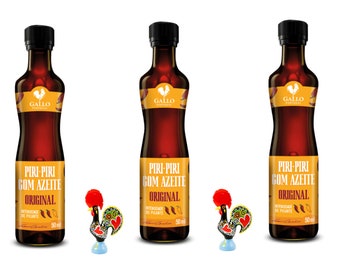 Portugal Hot Sauce Piri Piri with Olive Oil Gallo 3 x 50ml (3 x 1.69oz )