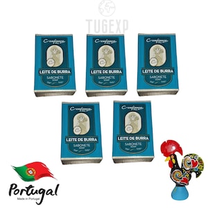 Donkey Milk Soap Portugal Leche de Burra Moisturizer & Skin Softener 5x 2.6oz