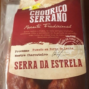 Chorizo Serra Estrela Dry Cured Natural Traditional Sausage Delicious Portugal Saucisson image 2