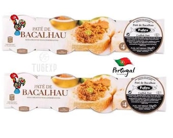 Cans Cod Pâté Portuguese Gourmet Food Paste 8 X 22g Cod Fish Pate Portugal