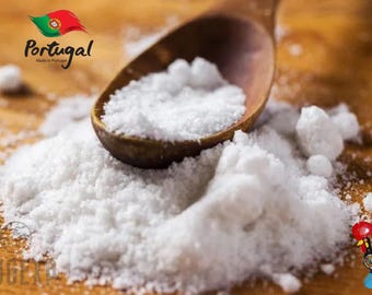 Sea Salt Flower Culinary 250g - 8.8 Oz Fleur De Sel Portuguese Algarve Portugal