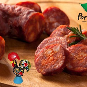 Chorizo Traditionelle portugiesische Wurst Extra Fleisch Portugal Tradicional Charcuterie geräuchert