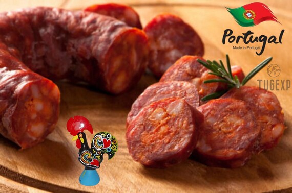 Fumadinho Traditional Portuguese Chorizo – Delicious Extra Meat Sausage (Saucisson) From Portugal