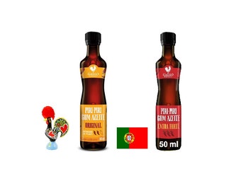 Salsa Picante Portugal + Piri Piri Extra Fuerte con Aceite de Oliva 2x50ml (2x1.76oz)