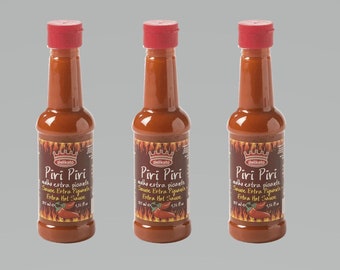 Portugal Extra Hot Sauce 3 x 135 ml 13.69 oz Portuguese Molho Piri-Piri Spicy