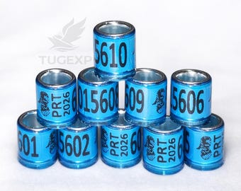 Taubenrennen 2026 Portugal offizielle Tauben Bands Waschmaschinen mit ID Karten