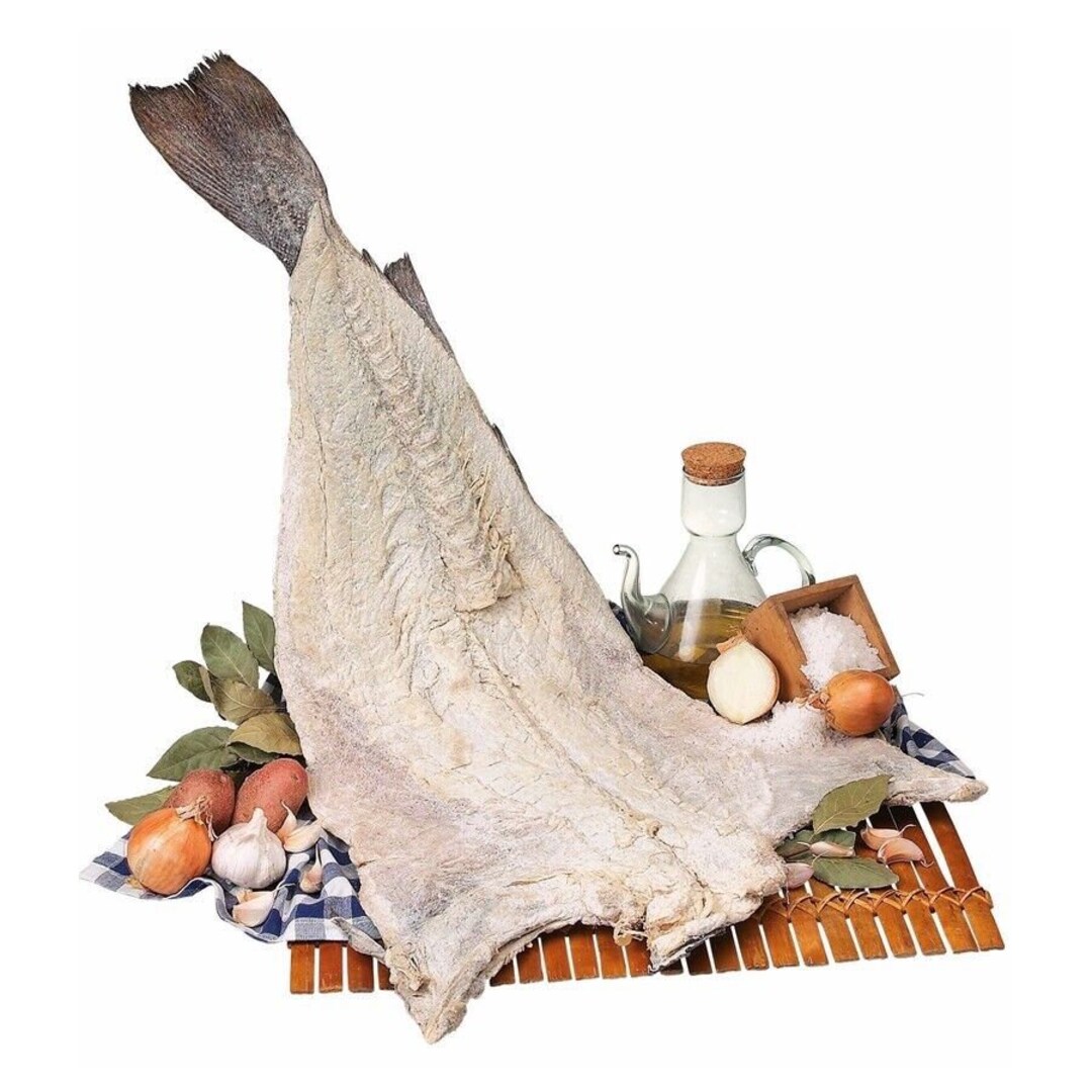 CODFISH SALTED Dry 500g Portuguese Dried Bacalhau 17.64oz Cod Fish 1.10