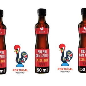 3 x Portugal Extra Stark Sås Piri Piri med Olivolja Gallo 50 ml (1,69 oz) STARK