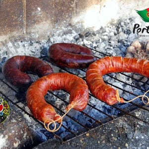 Chorizo Traditionelle portugiesische Wurst Extra Fleisch Portugal Tradicional Charcuterie geräuchert