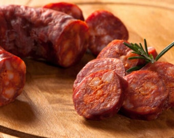 Chorizo Salsiccia Tradizionale Portoghese Carne Extra Portogallo Tradicional Salumi Affumicati