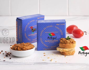 Sardine Pate Spicy Portugal Fish Gourmet Food 6 x 65g (6x2.3oz)