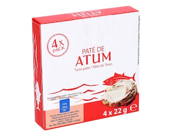 Portugal Fish Pate Paste 20 x 22g Cans Tuna Spread Pate Portuguese (5 Packs)