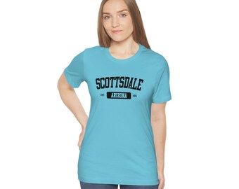 Scottsdale Athletic T-Shirt Black Print, Scottsdale Tee, Scottsdale Shirt, Arizona Shirt, Arizona Tee, Arizona Gift