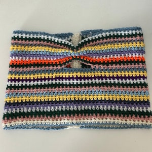 coloerful crochet tube top