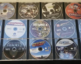 Wii Games Disc Only (Titles A-M)  - Choose your games!