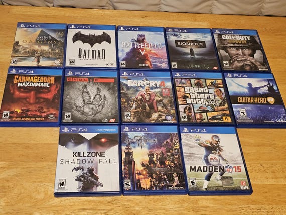 Playstation 4 Games (titles A-M) - Choose Your Games! - Etsy