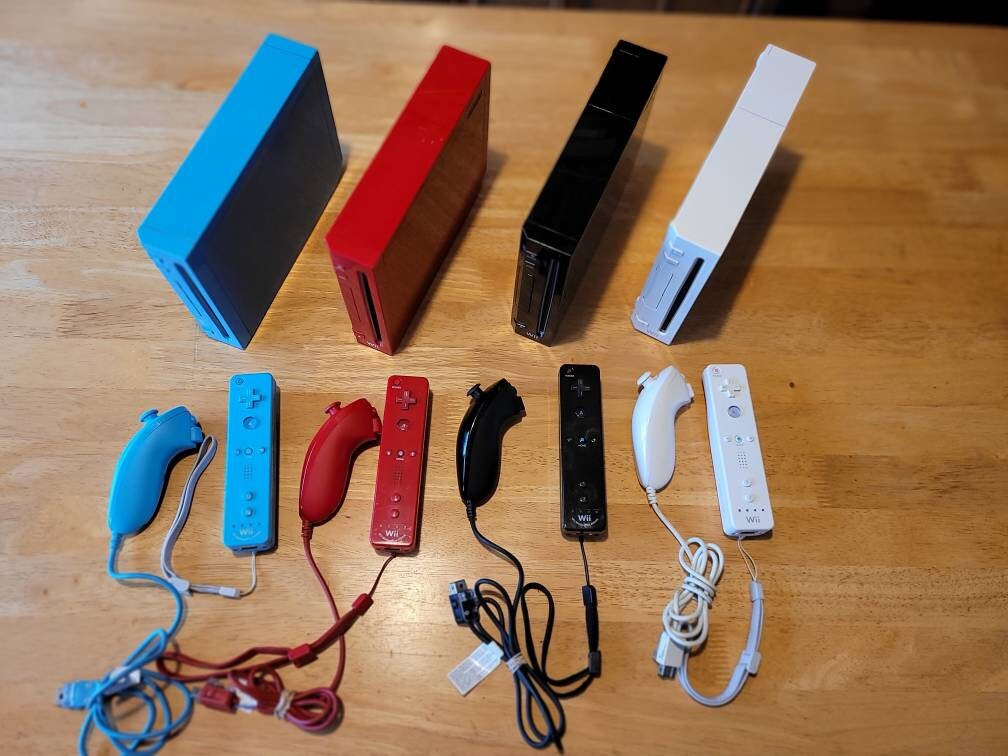 Wii Console & Controllers Game Good Condition Etsy