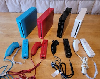 Wii Console & Controllers + Game - Good Condition