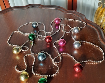 Vintage Beaded Mercury Glass Garland