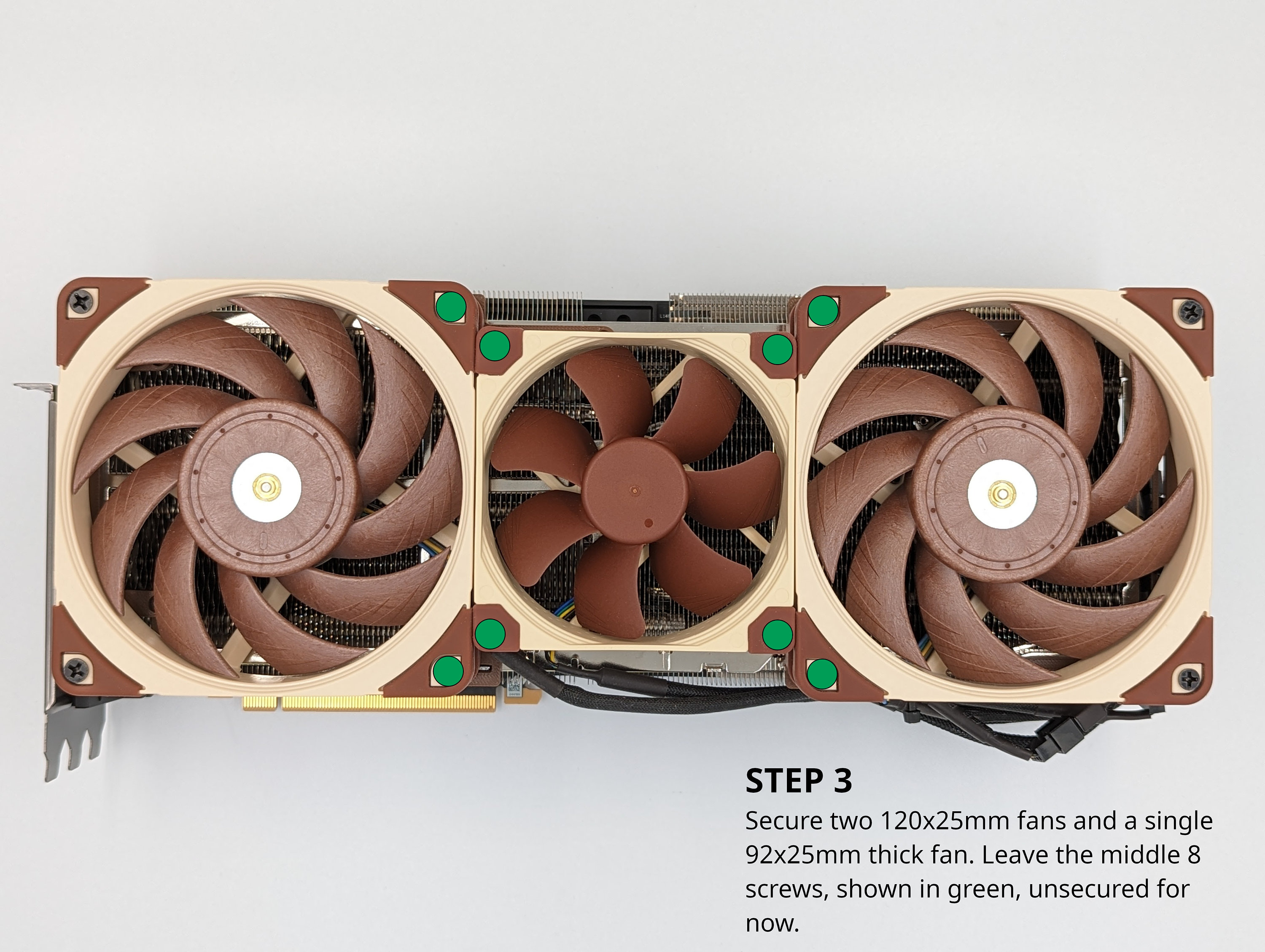 MSI Suprim X RTX 4090 Video Card Fan Shroud Deshroud 120mm Fan