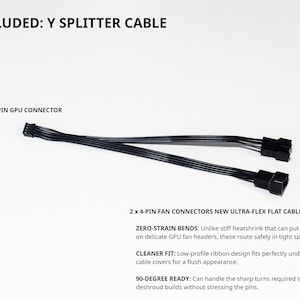 Kit de modificación de soporte de ventilador doble de 120 mm Deshroud para tarjeta de video Zotac Trinity RTX 3070 3080 3090 + cable adaptador imagen 3