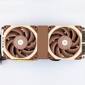 MSI Gaming X Trio GeForce RTX 4080 4090 Carénage de ventilateur de carte vidéo de 16 Go Deshroud Kit de modification de support de ventilateur de 120 mm + câble adaptateur