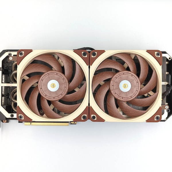 ASUS STRIX RTX 3060 Ti 3070 3080 3090 Carénage de ventilateur de carte vidéo Deshroud 120 mm Kit de modification de support de ventilateur