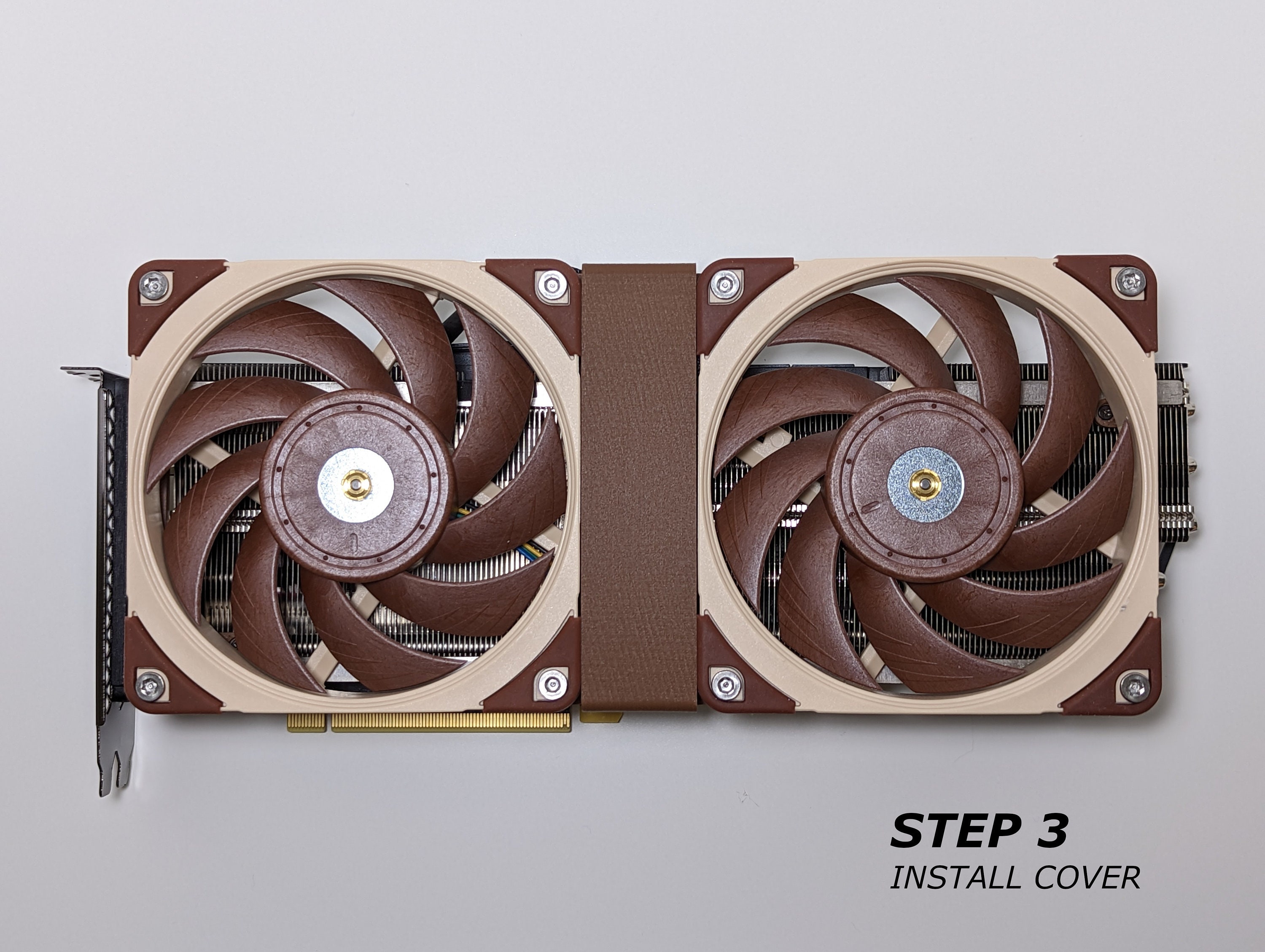 Blazers 120mm CPU Fan Cooler Case Chassis Cooling Dual Ring Double