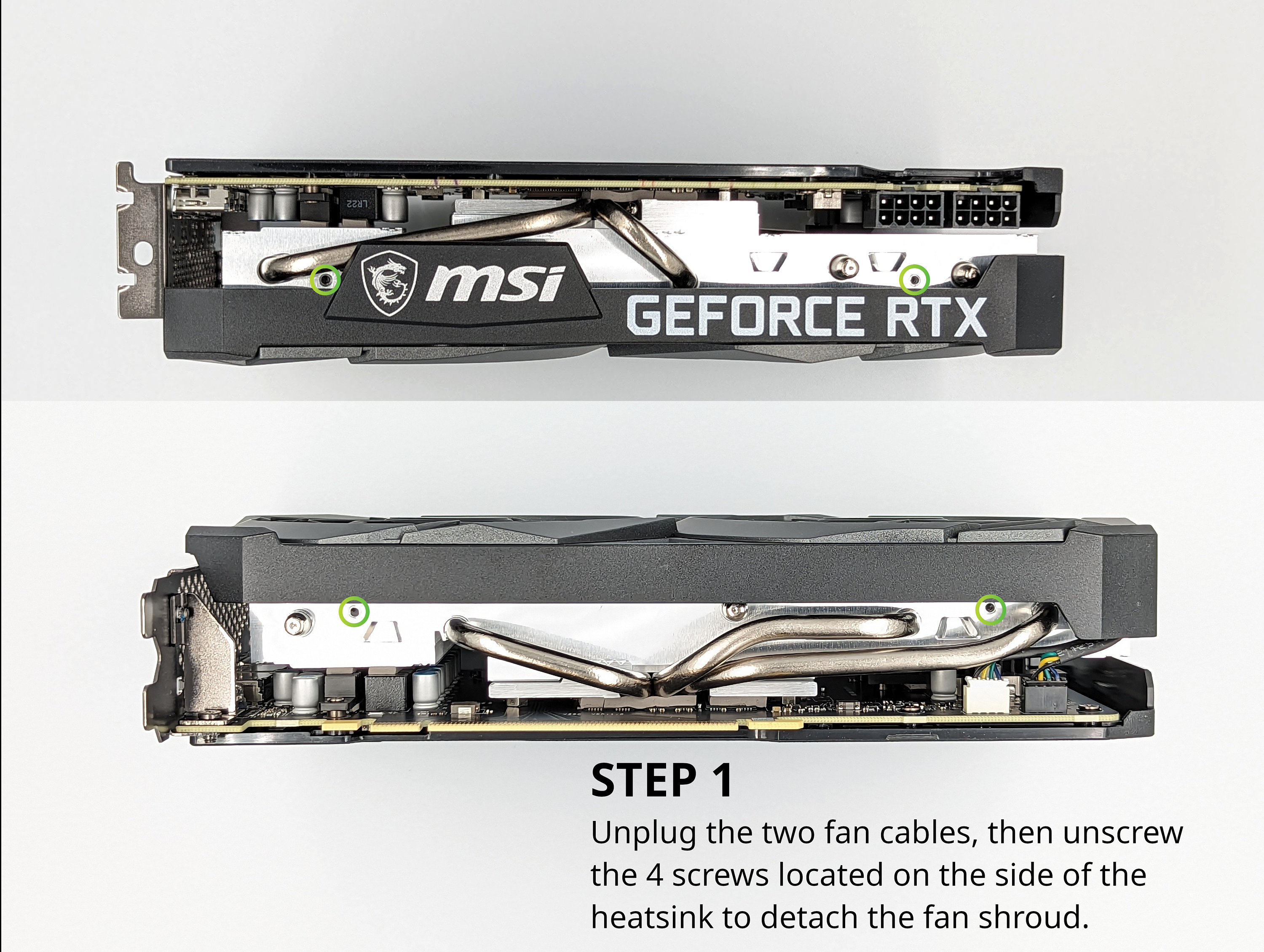 MSI Gaming Ventus 2X RTX 3060 Ti 3070 Video Card Fan Shroud