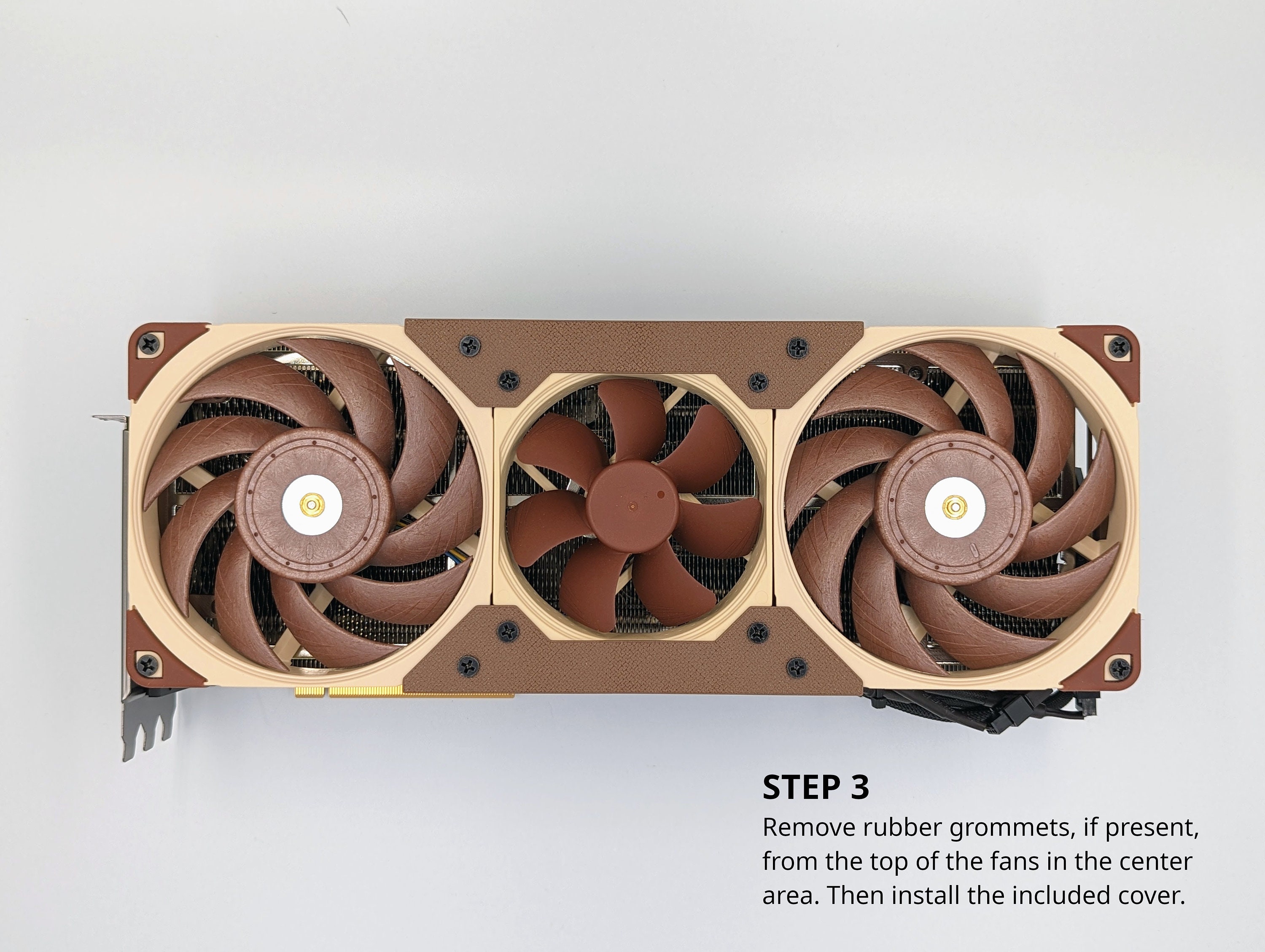 MSI Suprim X RTX 4090 Video Card Fan Shroud Deshroud 120mm Fan Bracket Mod Kit Adapter Cable Etsy