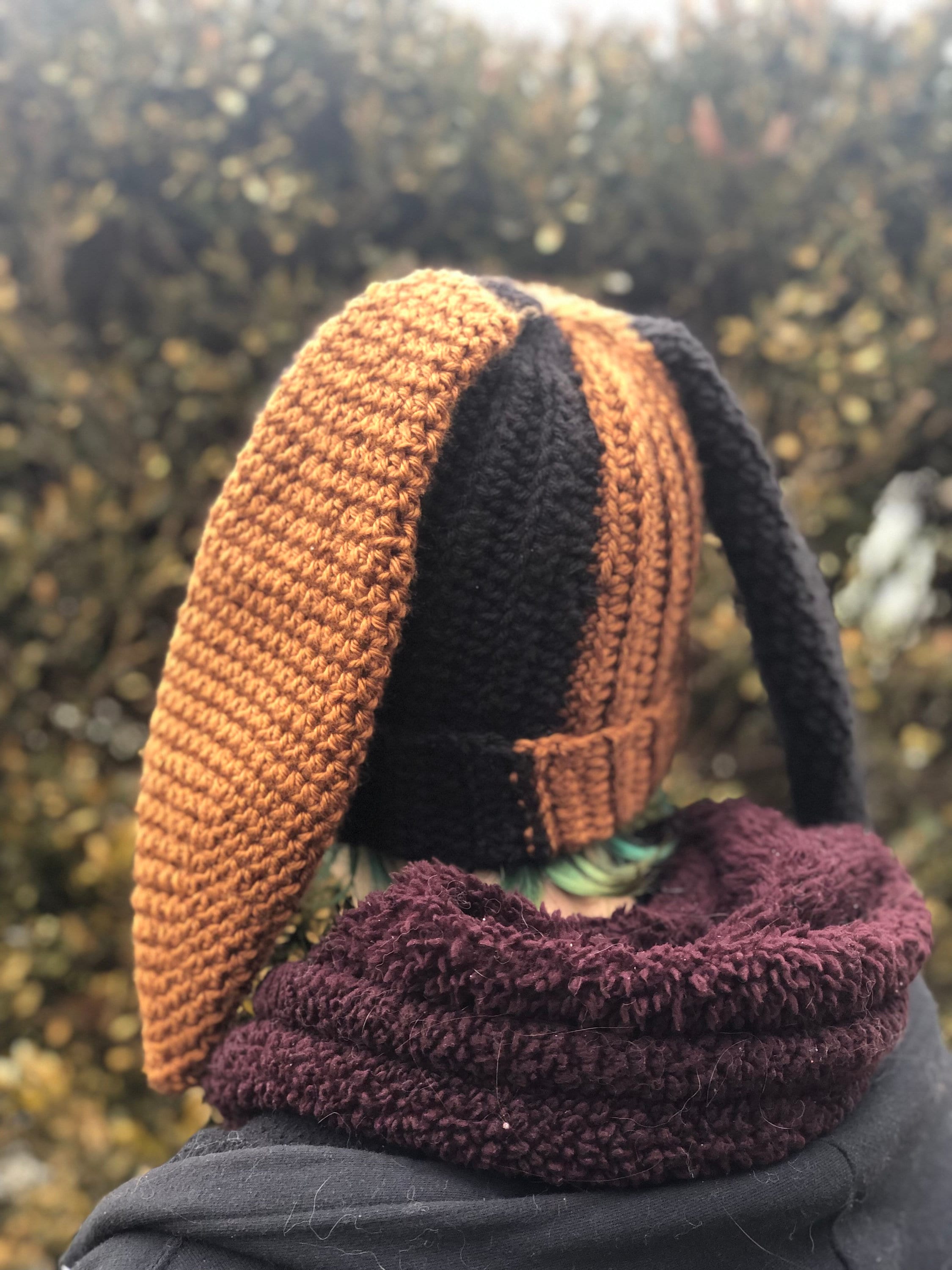 Crochet Bunny Beanies, Bunny Hat With Bunny Ears, Two Colours, Half and Half, Mismatch, Solid Colour Hats, Cottage Core, Handmade, Soft, - Etsy Crochet Bunny Beanies, Bunny Hat With Bunny Ears, Two Colours, Half and Half, Mismatch, Solid Colour Hats, Cottage Core, Handmade, Soft, - Etsy