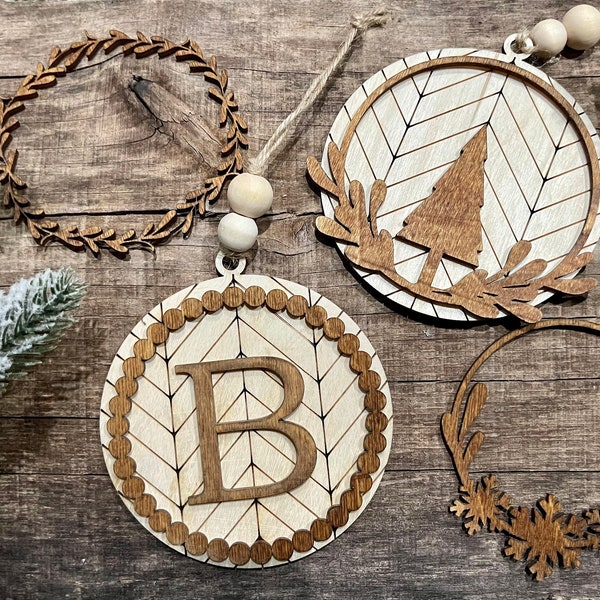 Initial Ornament Etsy