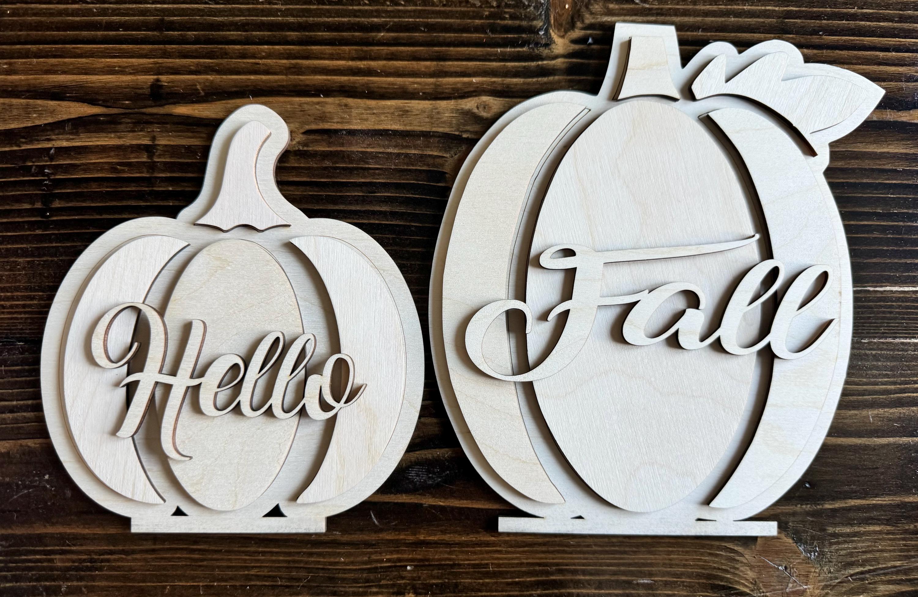 DIY Pumpkin Craft | Wooden Pumpkin | DIY Kids Pumpkin Project | Halloween Kids Craft | Fall Autumn Craft | Unfinished Wooden Pumpkin Craft