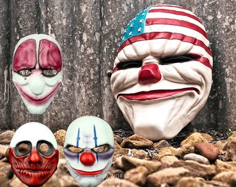 Payday Halloween role-playing anime characters props handmade resin mask