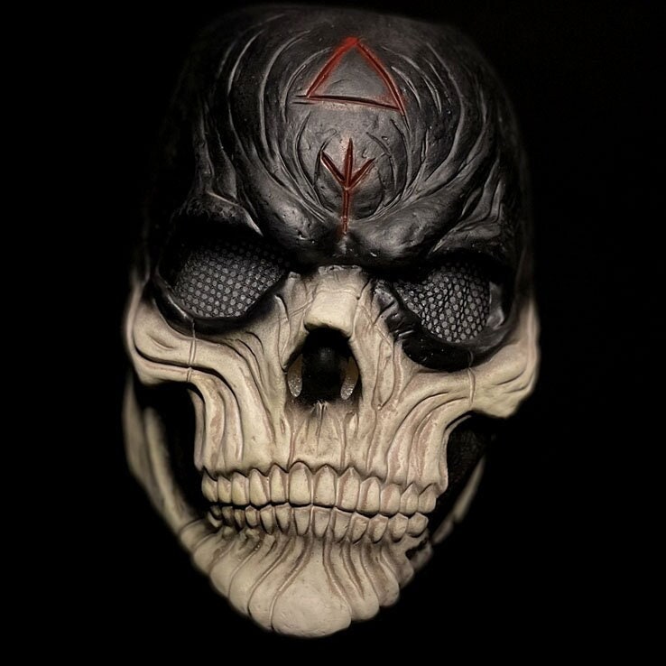 The Purge GOD Horror Killer Máscara Disfraz de Halloween Embrujado JAMW  Sencillez