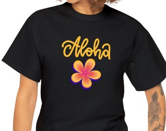 Aloha T-shirt, Hawaiian T-shirt, Summer T-shirt, Vacation T-shirt, Summer Vibes, Beachy T-shirt, Aloha Gift