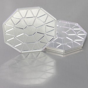 Machined Aluminum Drink Coaster 4"x4" Stackable