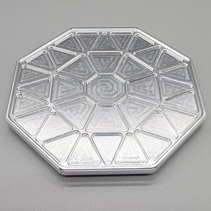 Machined Aluminum Drink Coaster 4x4 Stackable image 7