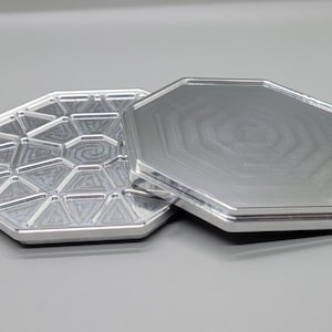 Machined Aluminum Drink Coaster 4x4 Stackable image 4