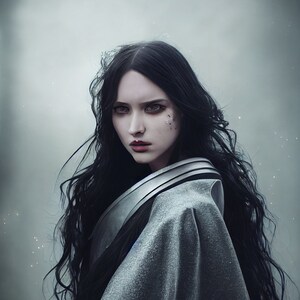 Fantasy Woman- Digital art- Digital print - Portrait - Fantasy - Art - Rouge