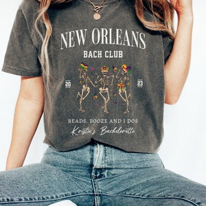 Custom Name Bachelorette Shirts, BACH TOUR, Bach Club Party Tee, Bridal Party Gifts, Bach Trip, Personalized Bride, New Orleans Bachelorette image 3