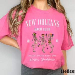 Custom Name Bachelorette Shirts, BACH TOUR, Bach Club Party Tee, Bridal Party Gifts, Bach Trip, Personalized Bride, New Orleans Bachelorette image 6