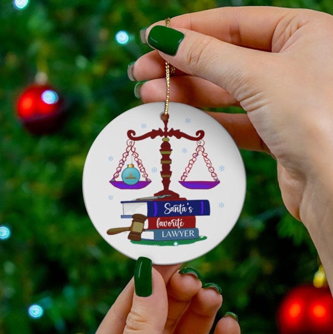 Attorney Christmas Ornament, Lawyer Christmas Ornament, Lawyer