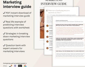 Gids voor marketinginterviews | Veelgestelde vragen en antwoorden tijdens sollicitatiegesprekken | Functieomschrijving Uitsplitsing | Voorbereidingstips | Marketingvragenbank